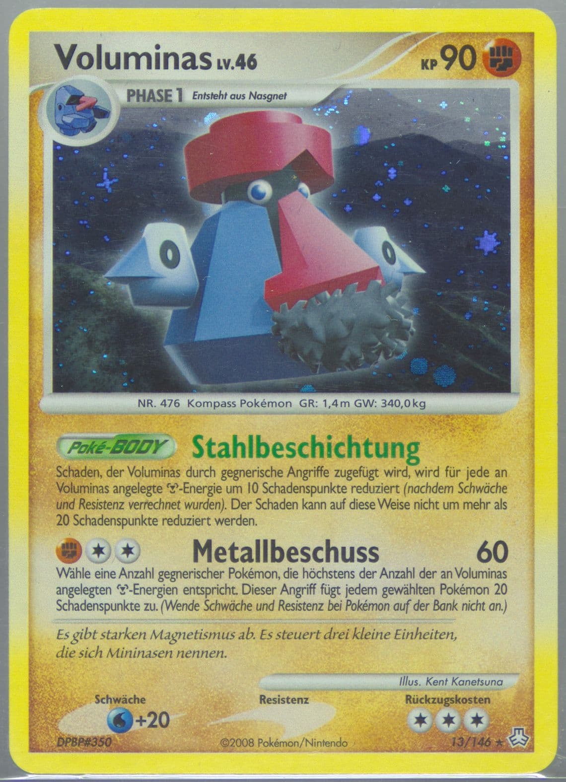 Voluminas-Holo German (13) 2008 Pokemon Diamond & Pearl Legends Awakened