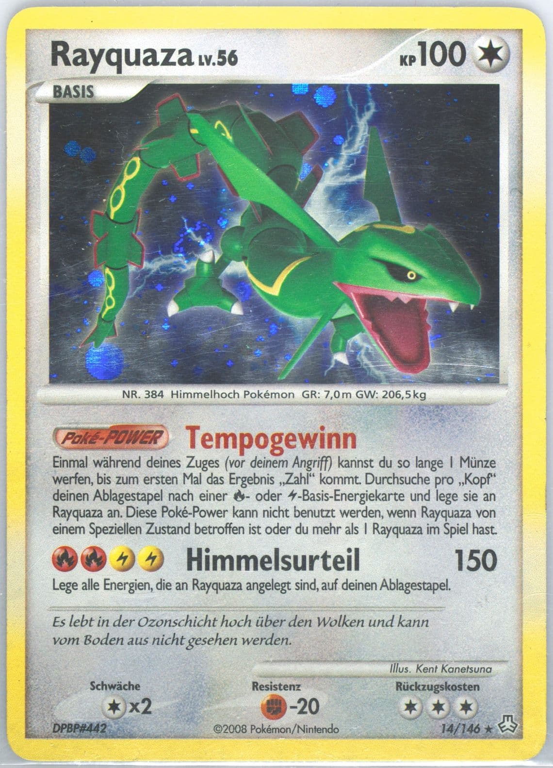 Rayquaza-Holo German (14) 2008 Pokemon Diamond & Pearl Legends Awakened