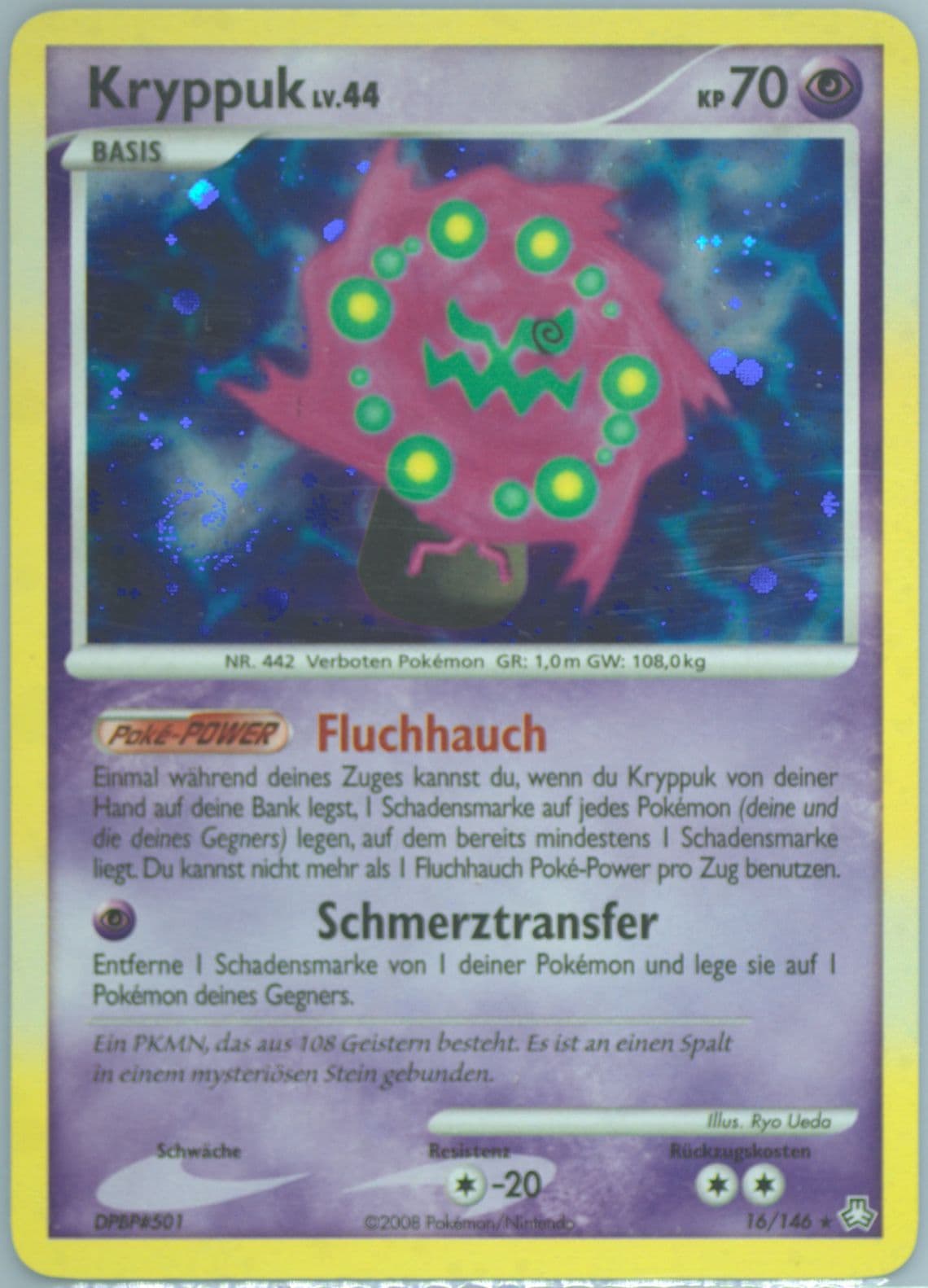 Kryppuk-Holo German (16) 2008 Pokemon Diamond & Pearl Legends Awakened