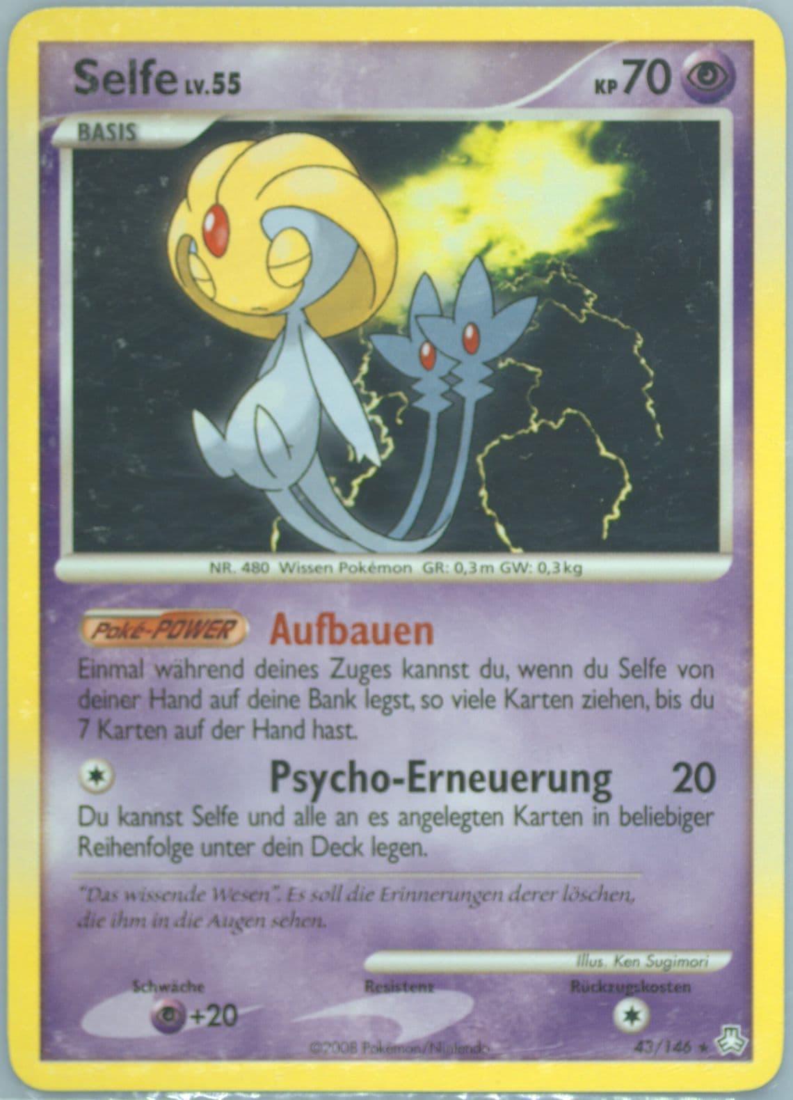 Selfe German (43) 2008 Pokemon Diamond & Pearl Legends Awakened