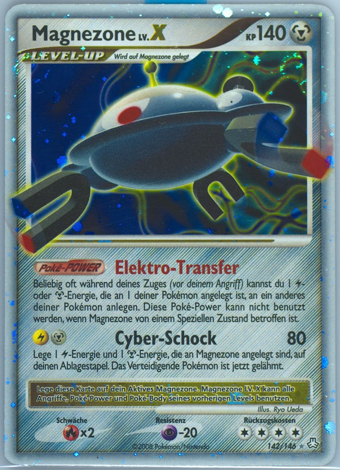 Magnezone LV. X-Holo German (142) 2008 Pokemon Diamond & Pearl Legends Awakened