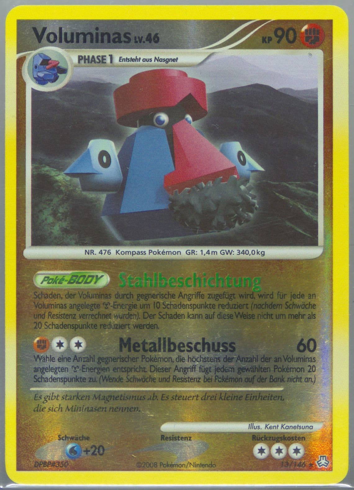 Voluminas-Reverse Foil German (13) 2008 Pokemon Diamond & Pearl Legends Awakened