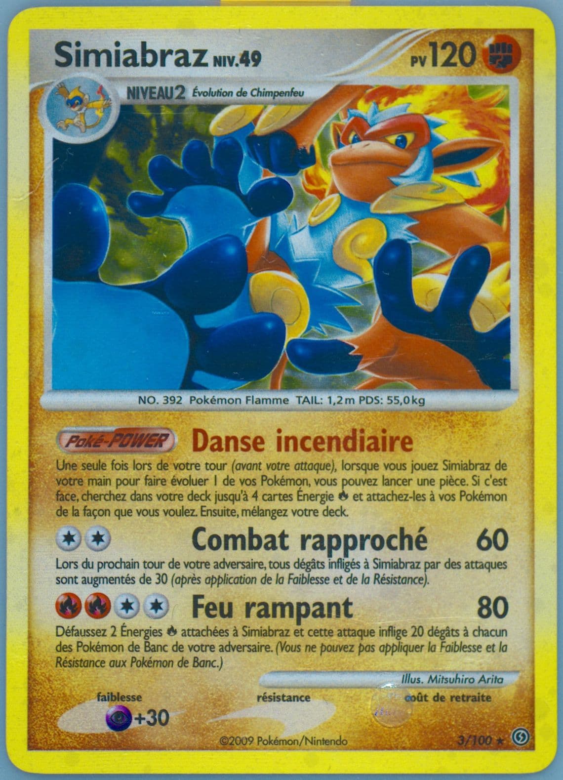Simiabraz-Holo (3) 2009 Pokemon French Diamond & Pearl Stormfront