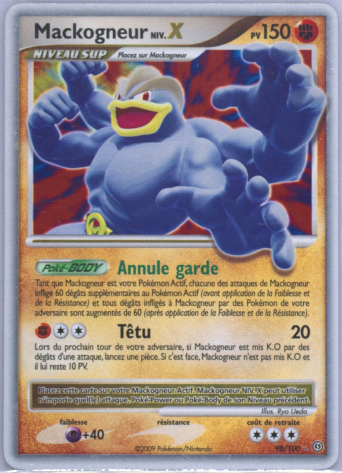 Mackogneur Niv.X-Holo (98) 2009 Pokemon French Diamond & Pearl Stormfront