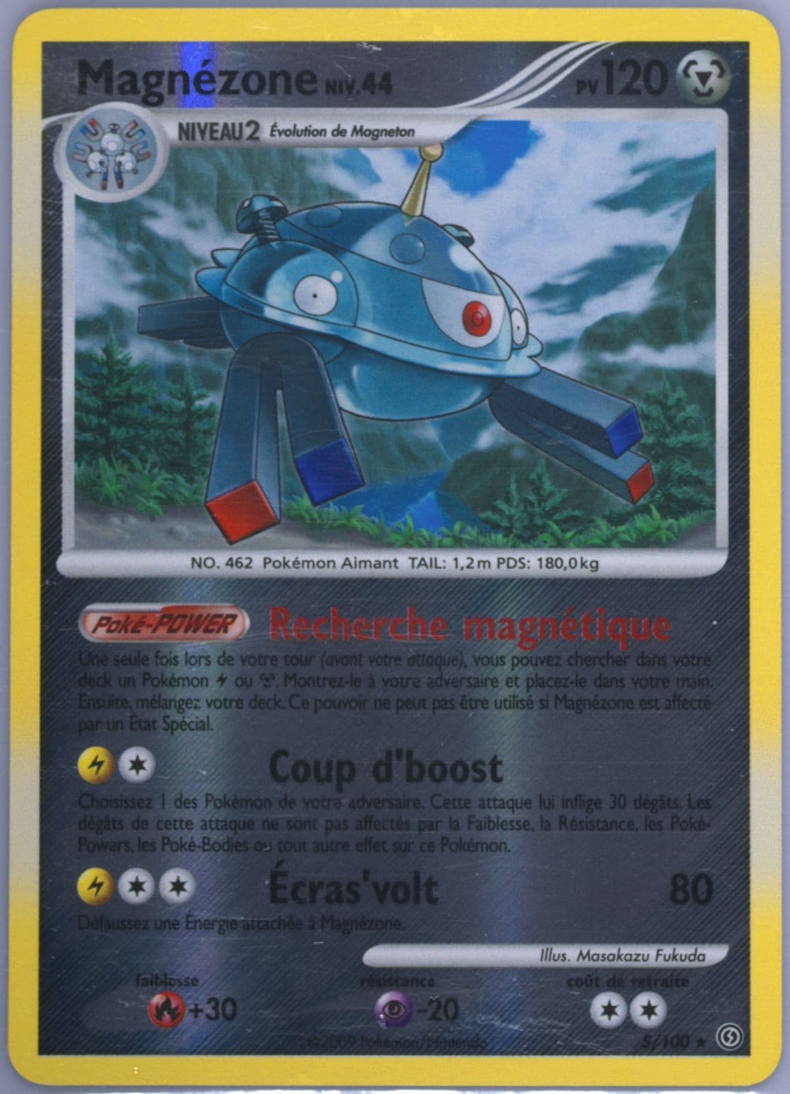 Magnezone-Reverse Foil (5) 2009 Pokemon French Diamond & Pearl Stormfront