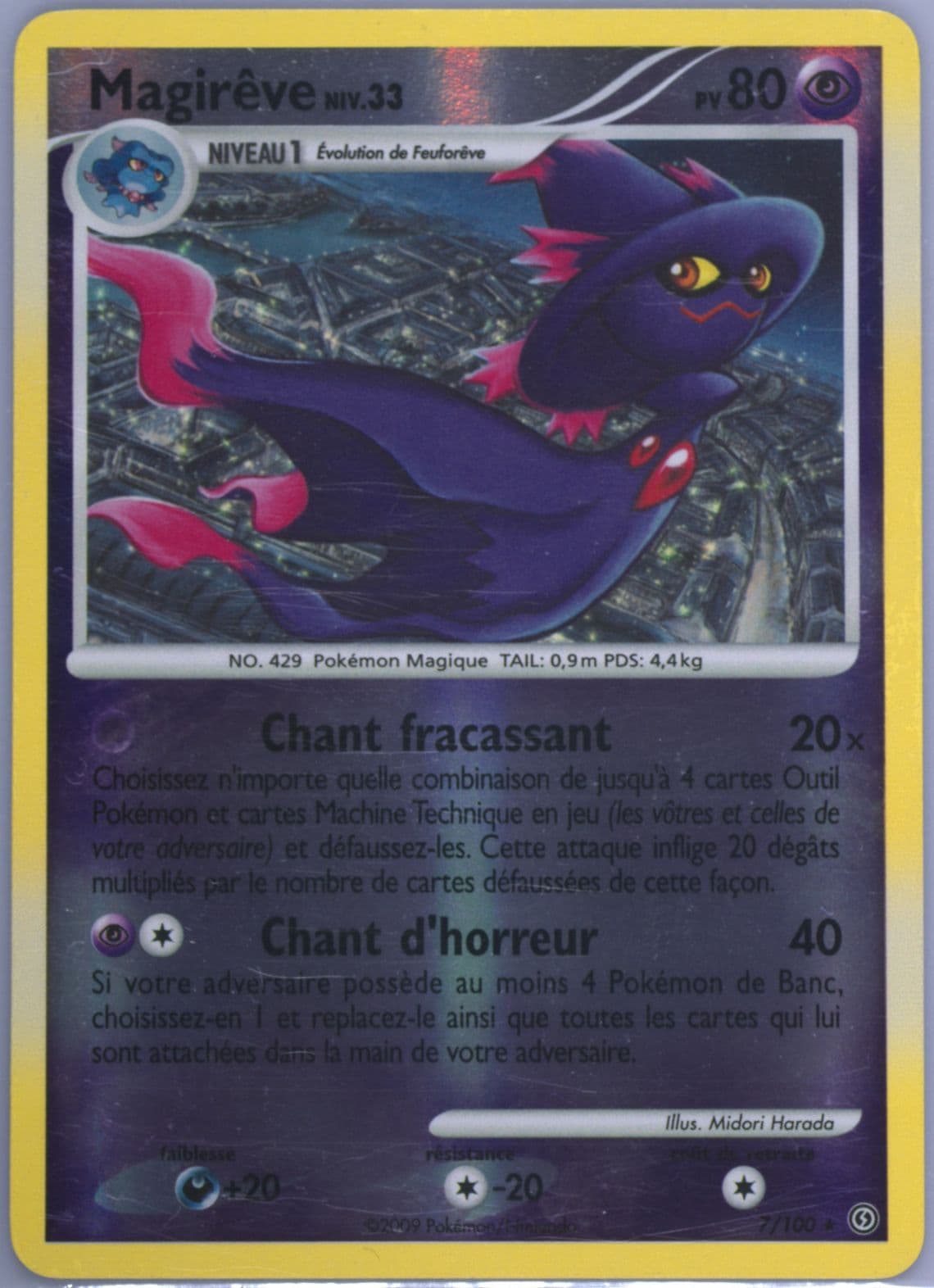 Magireve-Reverse Foil (7) 2009 Pokemon French Diamond & Pearl Stormfront