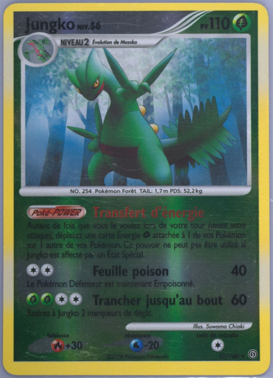 Jungko-Reverse Foil (10) 2009 Pokemon French Diamond & Pearl Stormfront