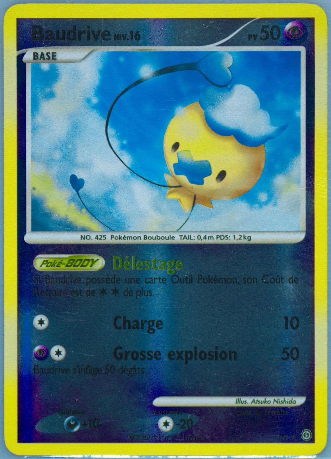 Baudrive-Reverse Foil (SH1) 2009 Pokemon French Diamond & Pearl Stormfront