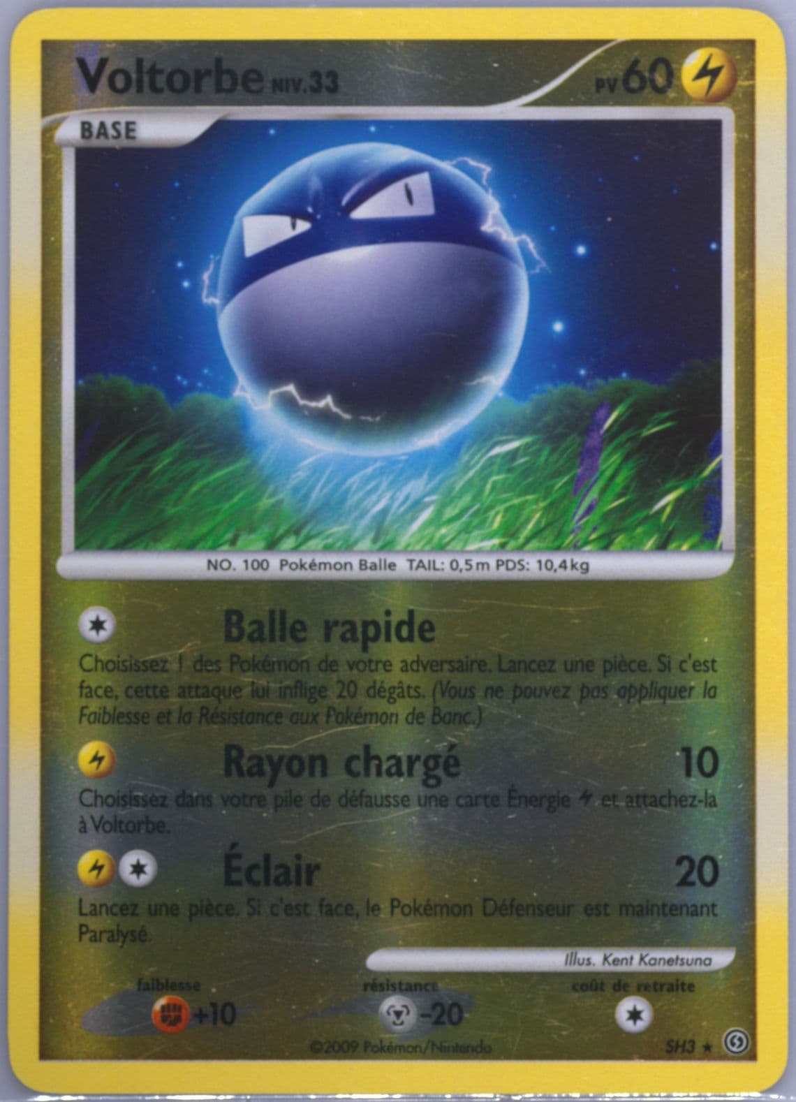 Voltorbe-Reverse Foil (SH3) 2009 Pokemon French Diamond & Pearl Stormfront