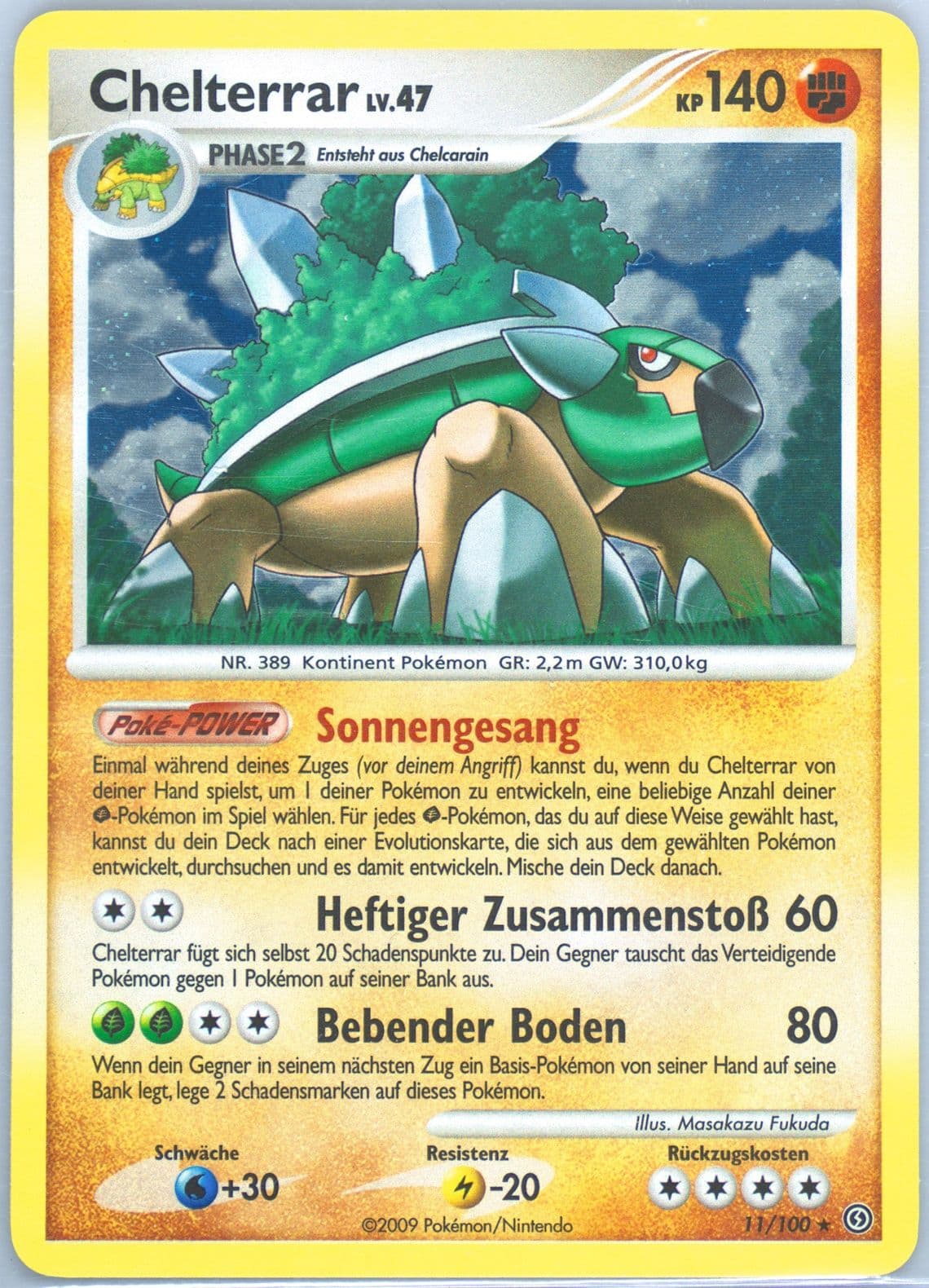 Chelterrar-Holo (11) 2009 Pokemon German Diamond & Pearl Stormfront