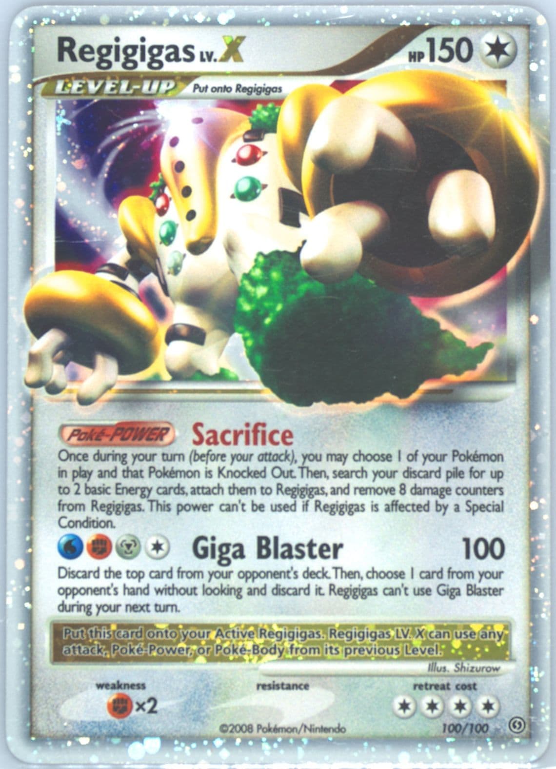 Regigigas LV. X-Holo (100) 2009 Pokemon German Diamond & Pearl Stormfront