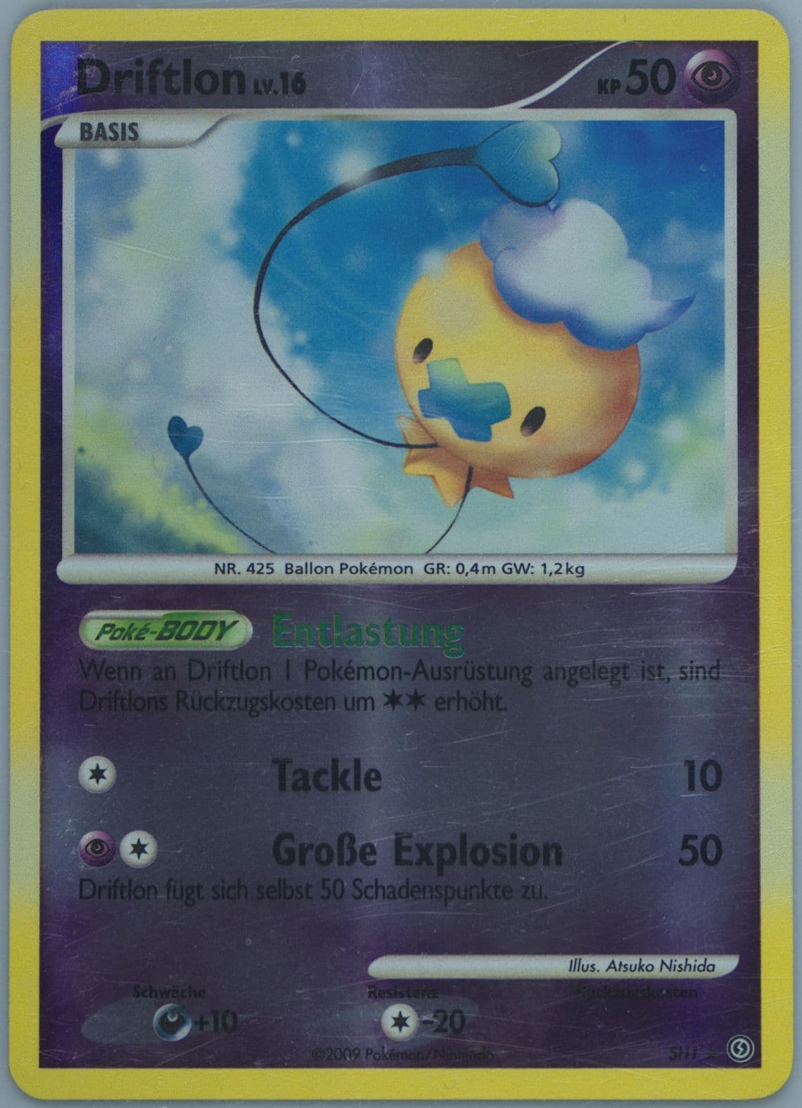 Driftlon-Reverse Foil (SH1) 2009 Pokemon German Diamond & Pearl Stormfront