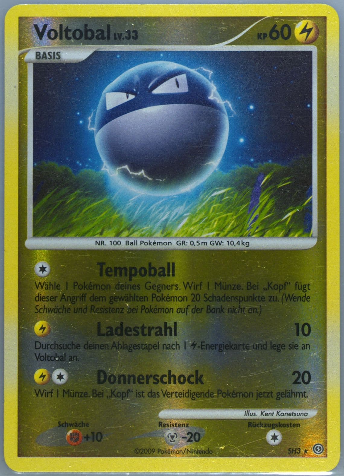 Voltobal-Reverse Foil (SH3) 2009 Pokemon German Diamond & Pearl Stormfront