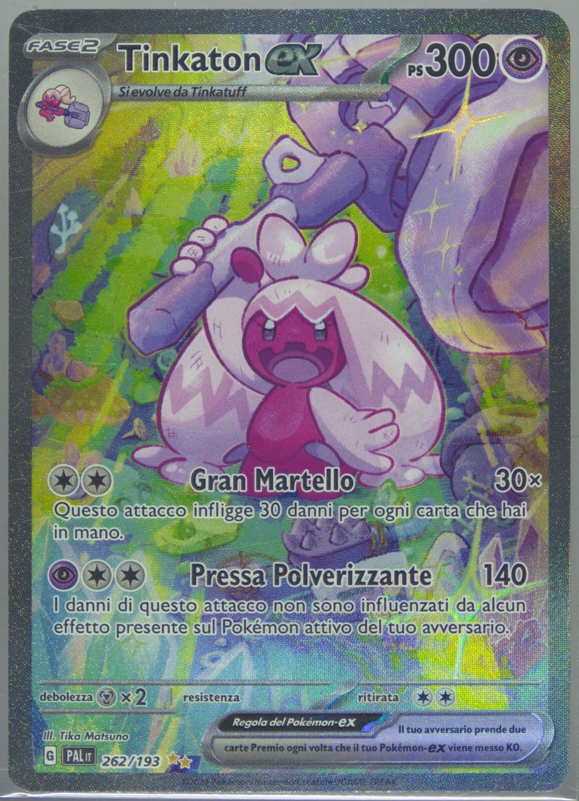 Tinkaton EX Special Illustration Rare (262) 2023 Pokemon Italian Pal It-Paldea Evolved