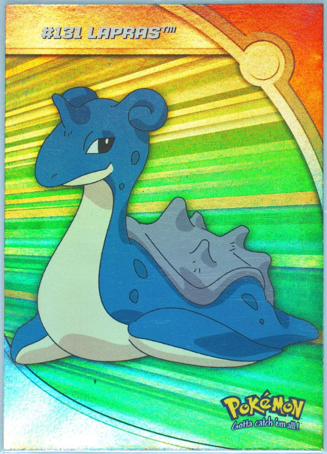 Lapras Rainbow (HV13) 2000 Topps Pokemon TV Animation Series 3 Heroes & Villains