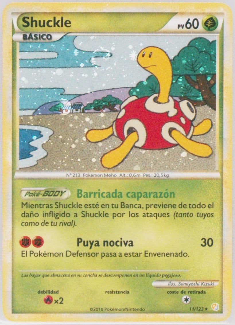 Shuckle-Holo Spanish (11) 2010 Pokemon Heartgold & Soulsilver