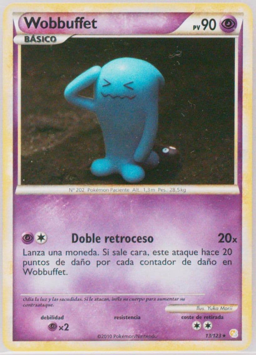 Wobbuffet-Holo Spanish (13) 2010 Pokemon Heartgold & Soulsilver