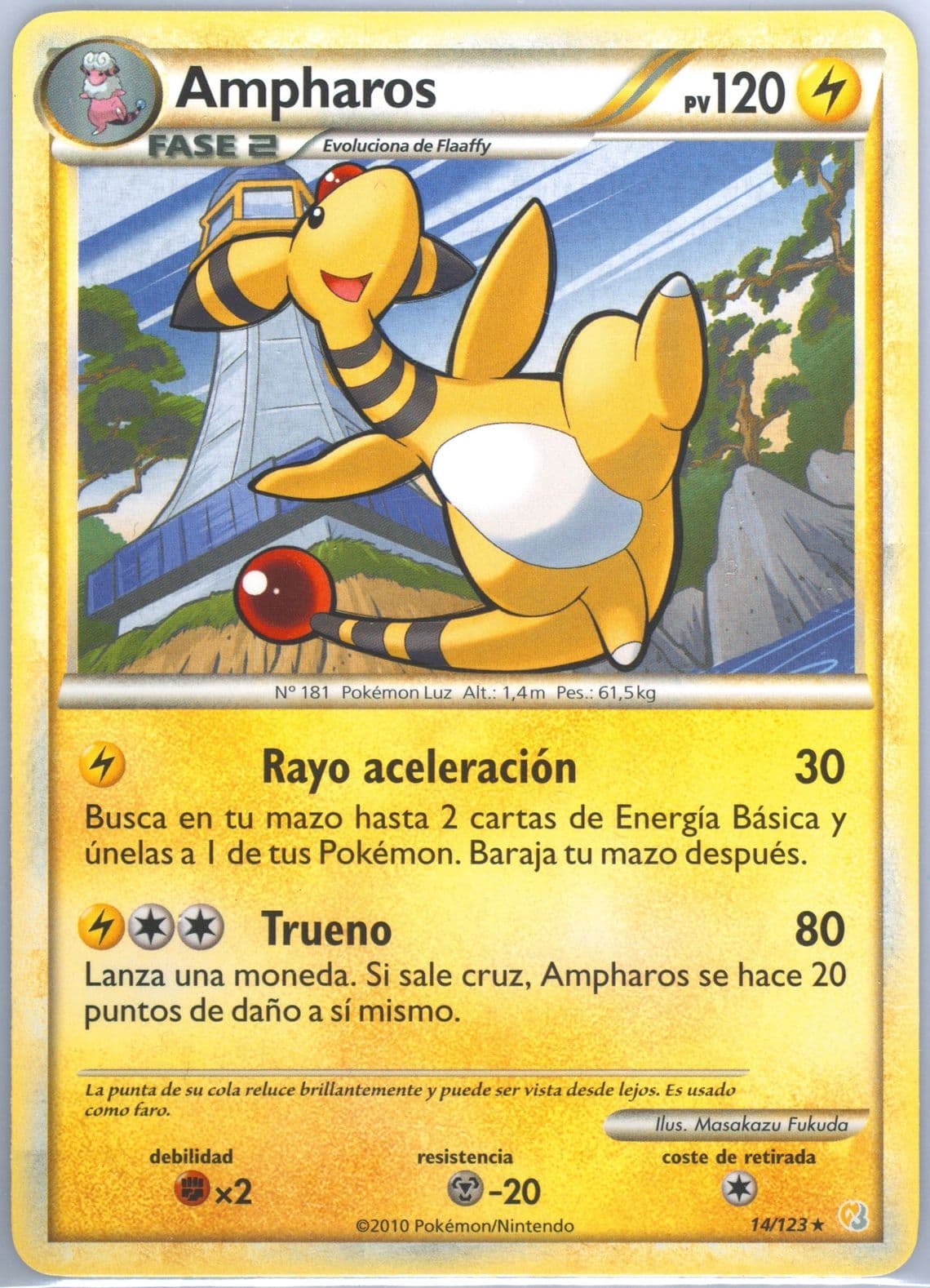 Ampharos Spanish (14) 2010 Pokemon Heartgold & Soulsilver