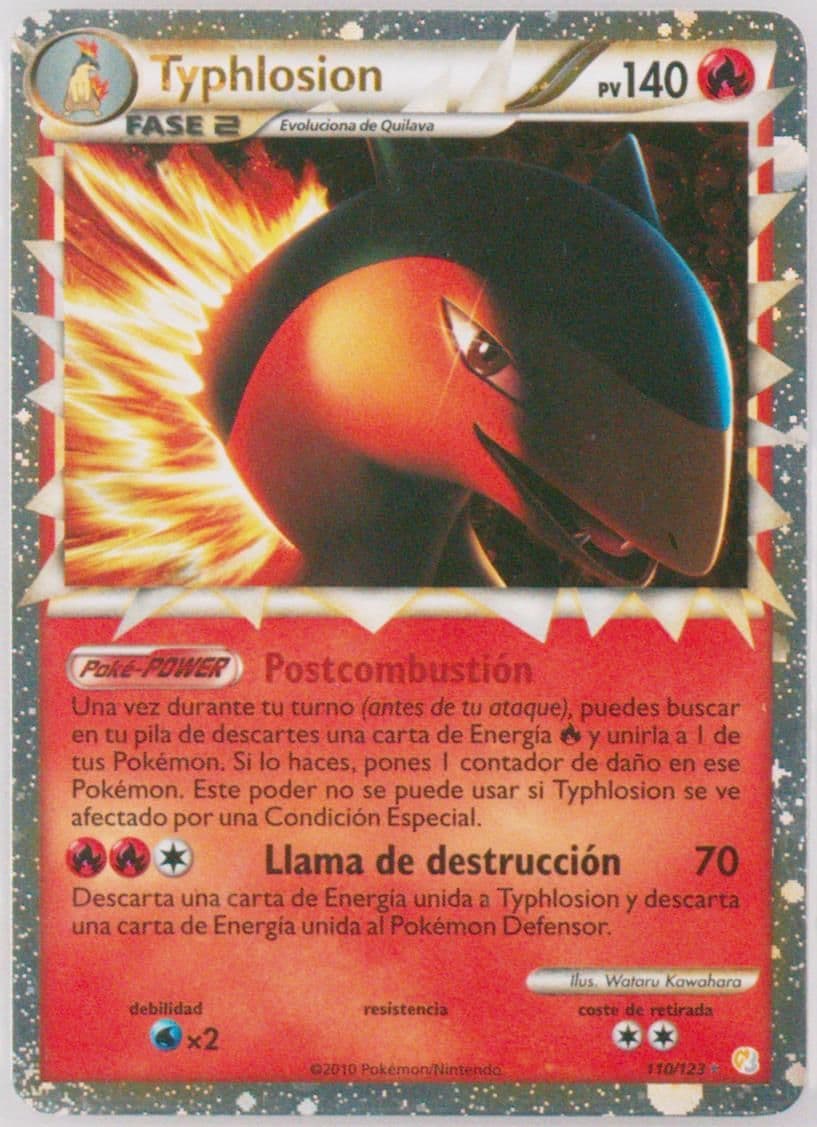 Typhlosion-Holo Spanish (110) 2010 Pokemon Heartgold & Soulsilver