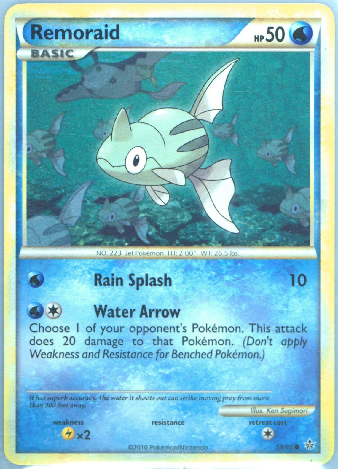 Remoraid (59) 2010 Pokemon Heartgold & Soulsilver Unleashed