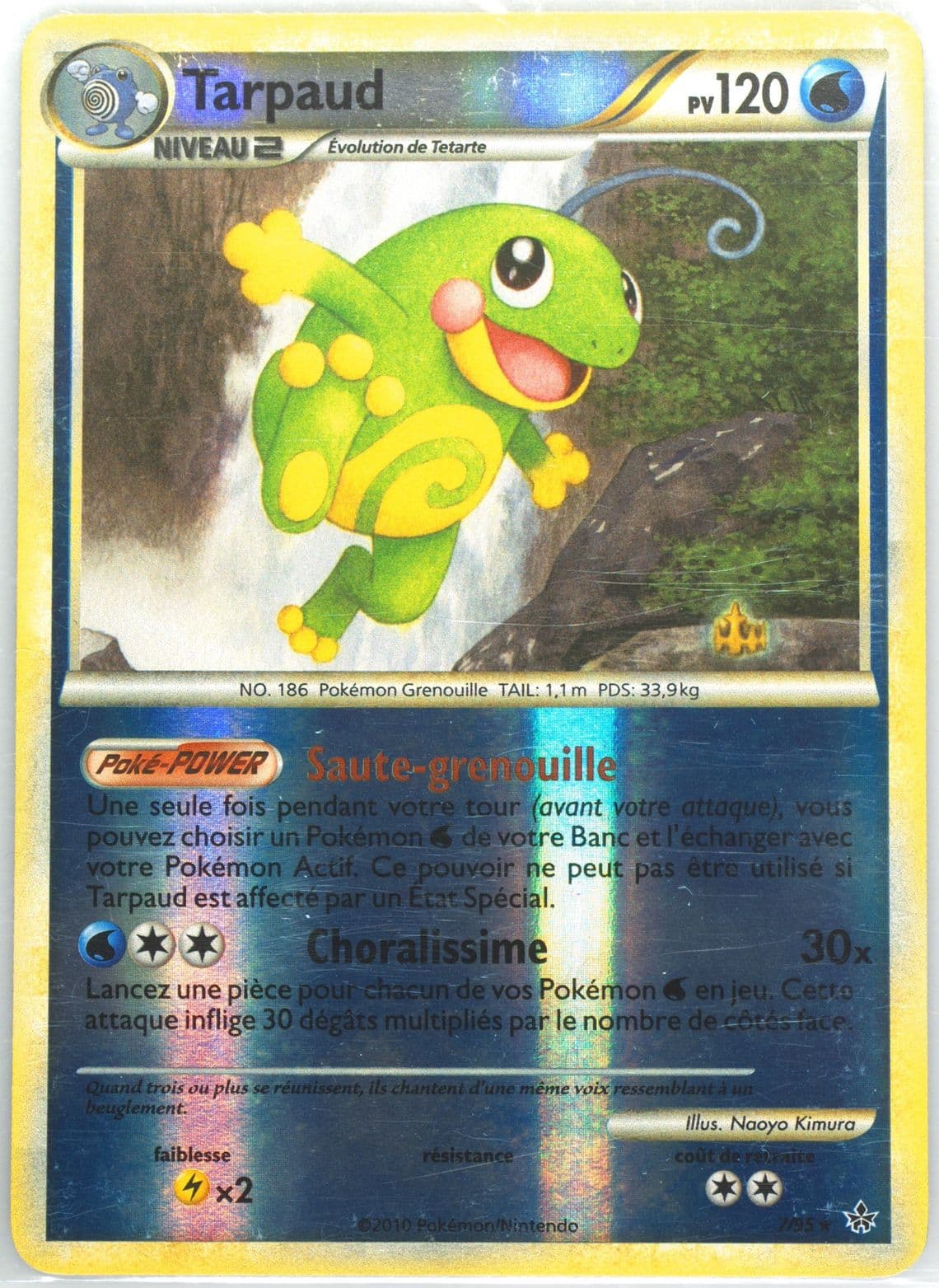 Tarpaud-Reverse Foil French (7) 2010 Pokemon Heartgold & Soulsilver Unleashed