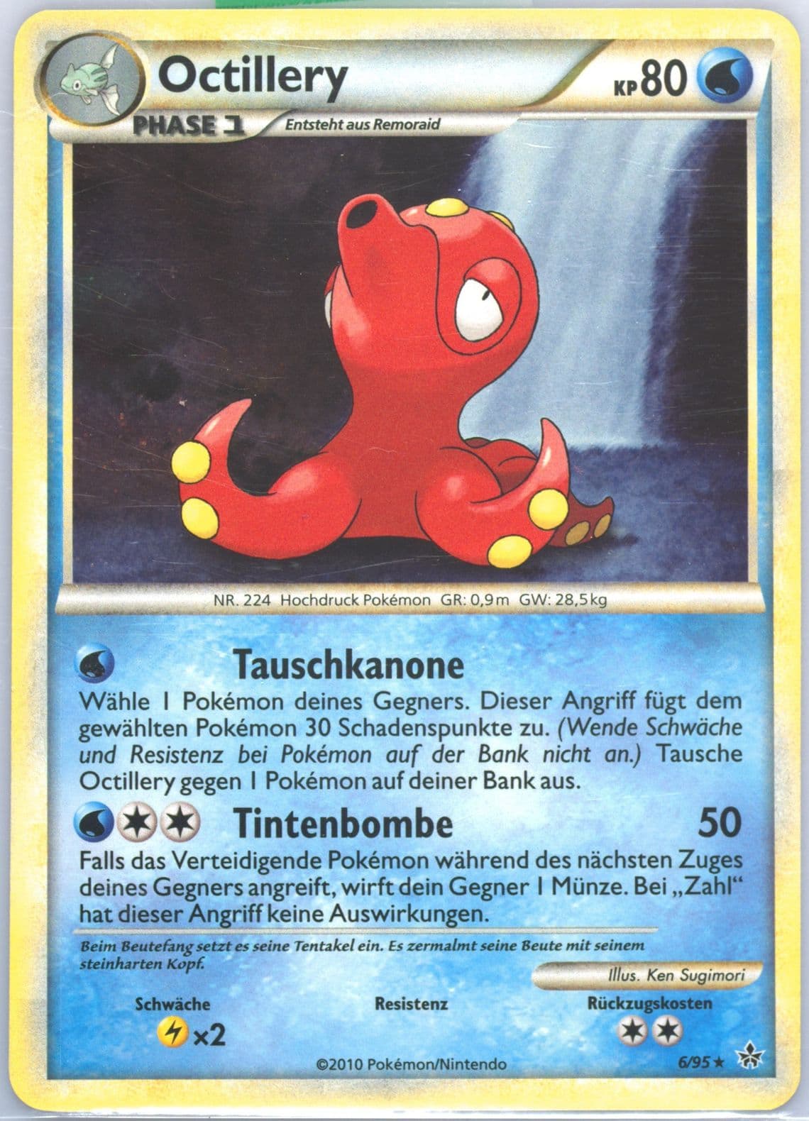 Octillery-Holo German (6) 2010 Pokemon Heartgold & Soulsilver Unleashed