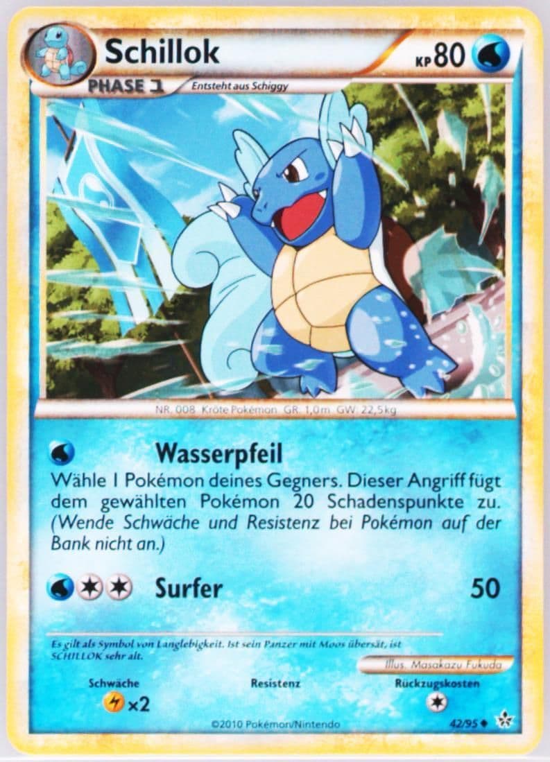 Schillok German (42) 2010 Pokemon Heartgold & Soulsilver Unleashed