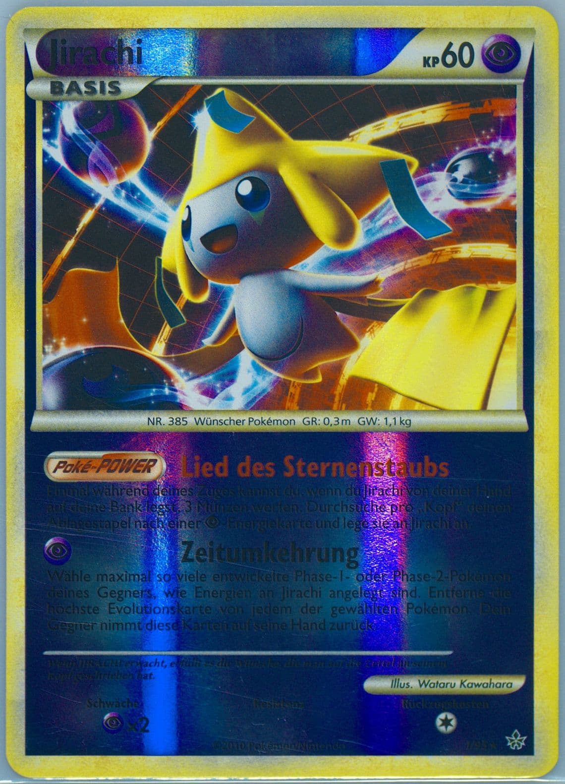 Jirachi-Reverse Foil German (1) 2010 Pokemon Heartgold & Soulsilver Unleashed
