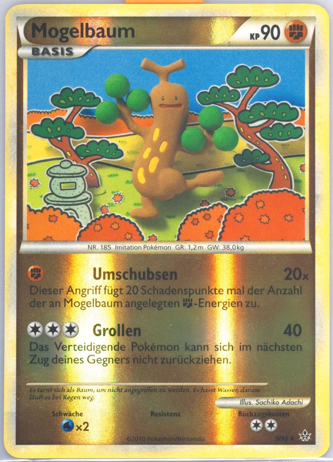 Mogelbaum-Reverse Foil German (9) 2010 Pokemon Heartgold & Soulsilver Unleashed
