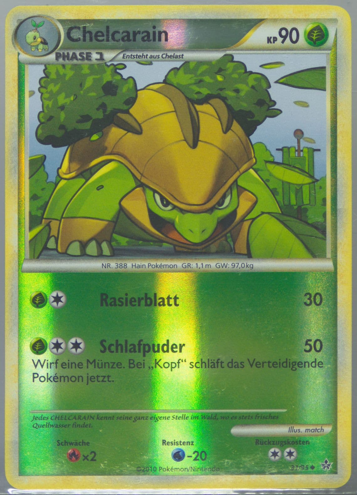 Chelcarain-Reverse Foil German (31) 2010 Pokemon Heartgold & Soulsilver Unleashed