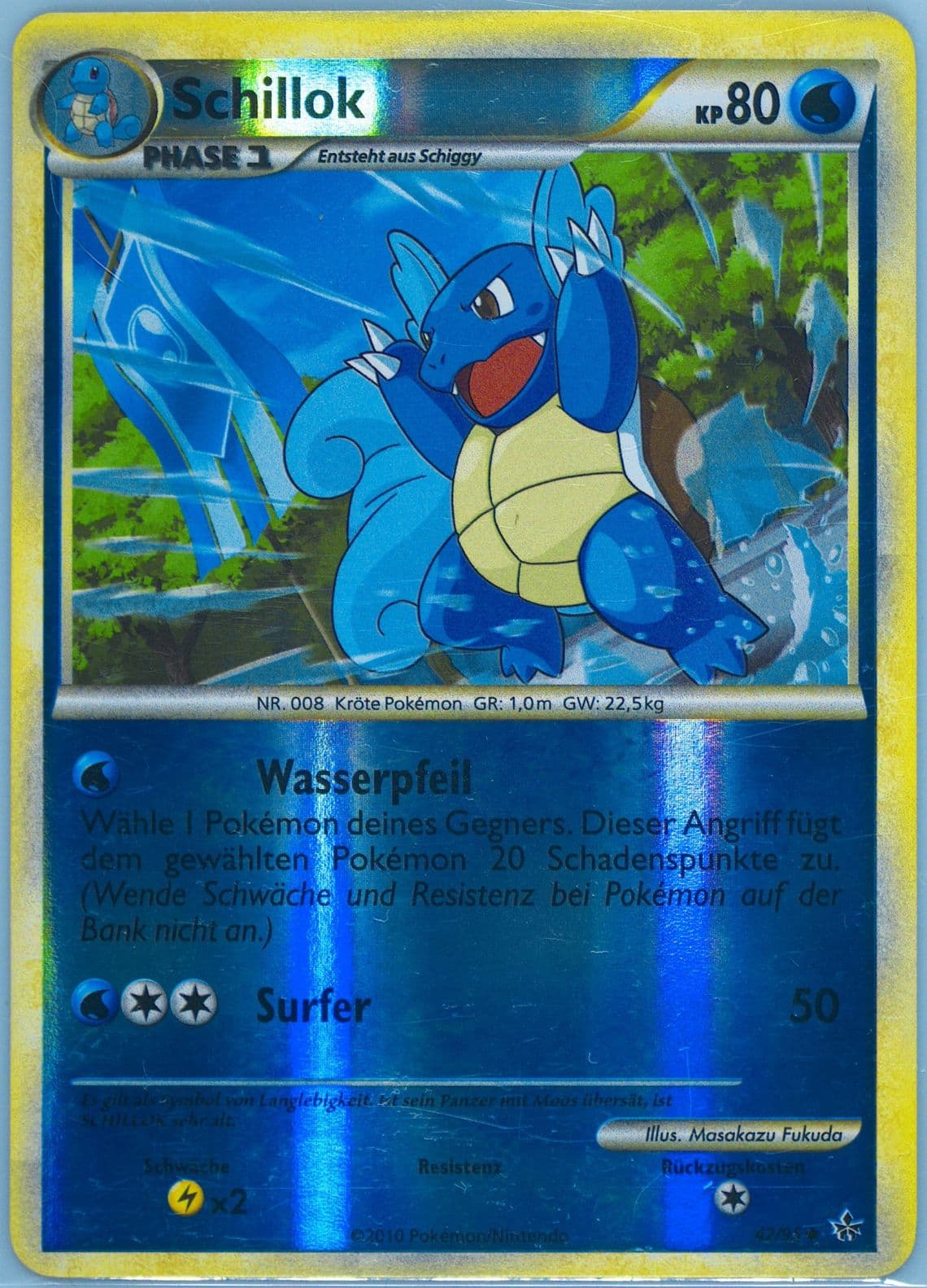 Schillok-Reverse Foil German (42) 2010 Pokemon Heartgold & Soulsilver Unleashed