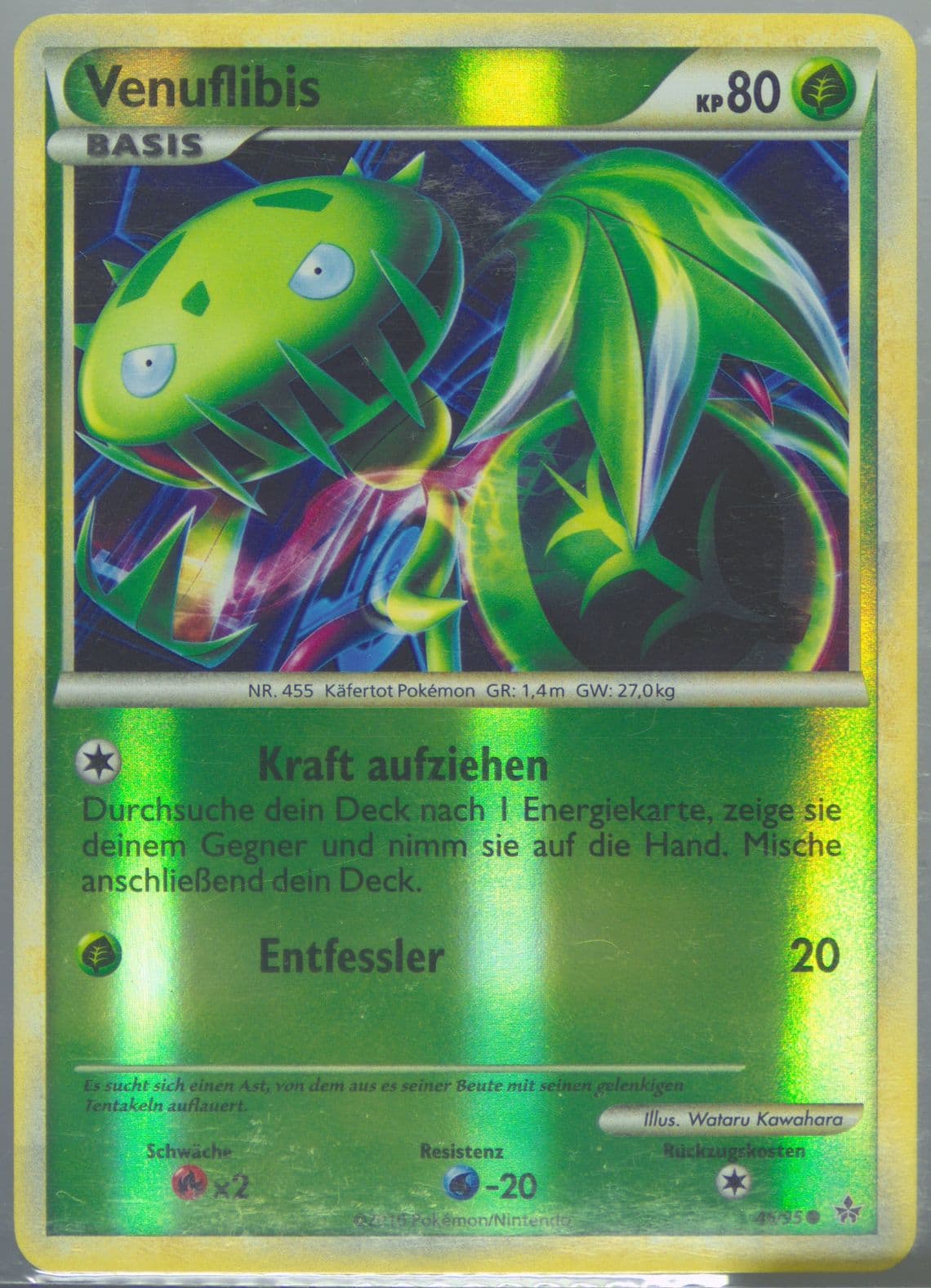 Venuflibis-Reverse Foil German (46) 2010 Pokemon Heartgold & Soulsilver Unleashed