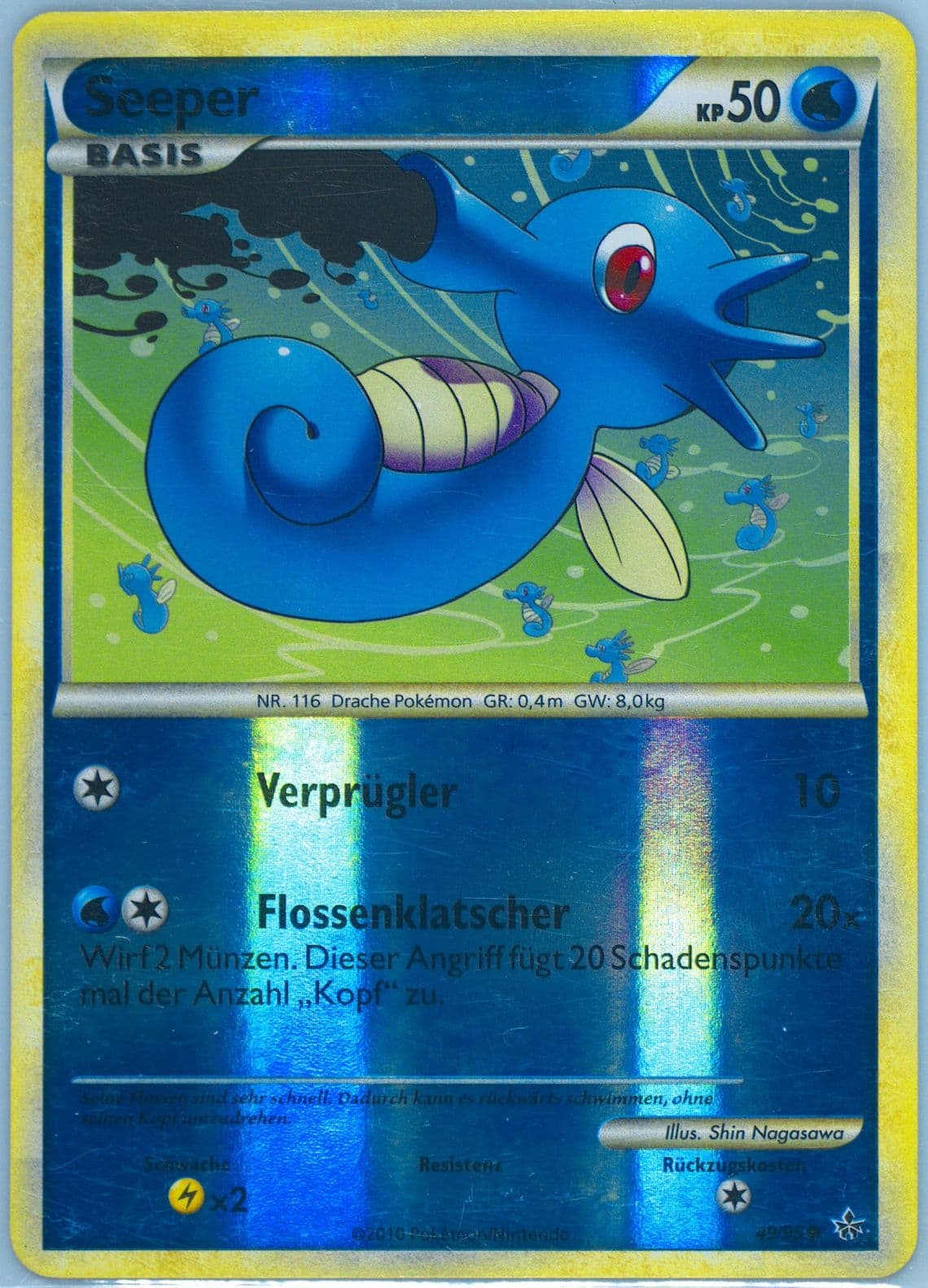 Seeper-Reverse Foil German (49) 2010 Pokemon Heartgold & Soulsilver Unleashed