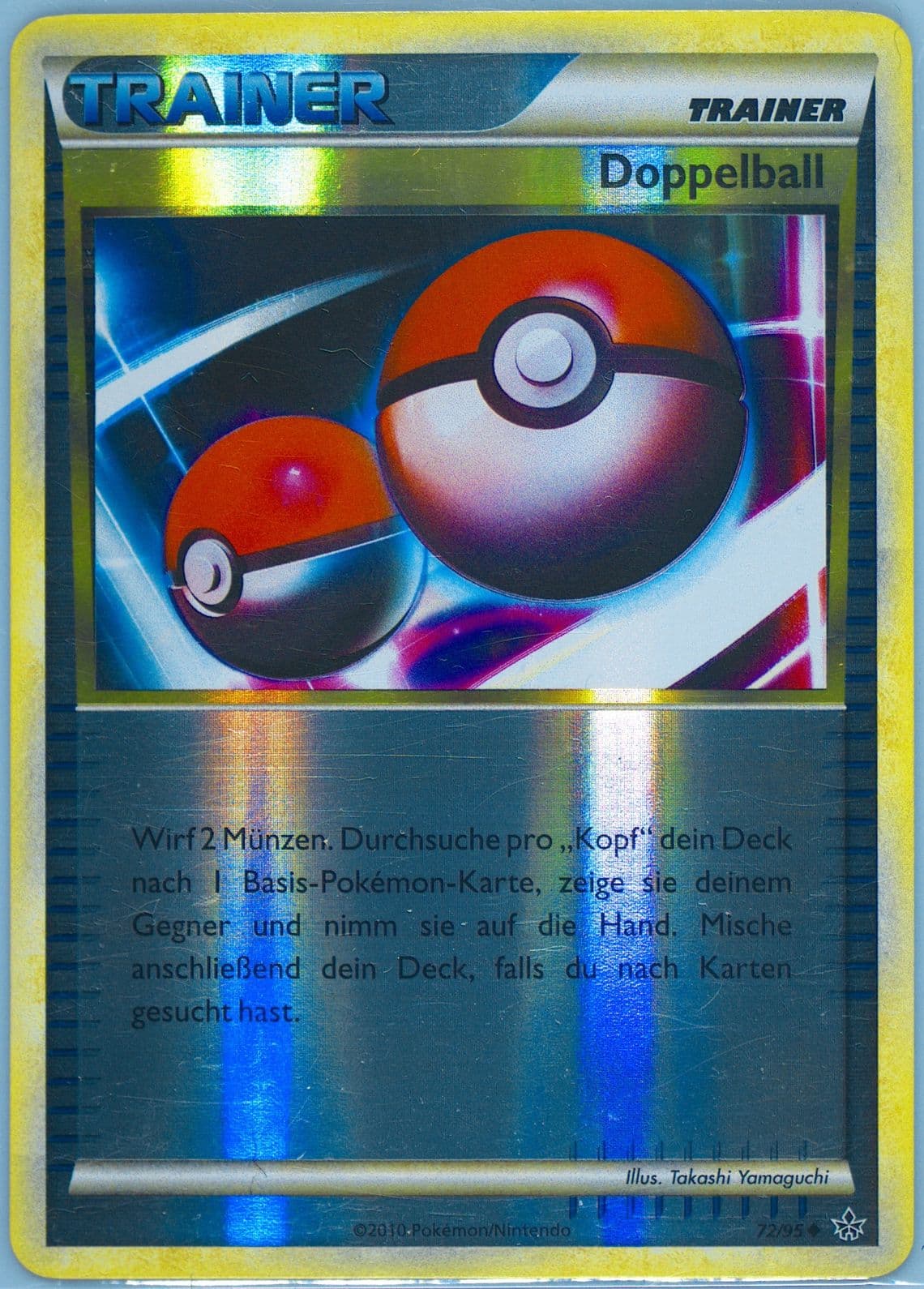Doppelball-Reverse Foil German (72) 2010 Pokemon Heartgold & Soulsilver Unleashed