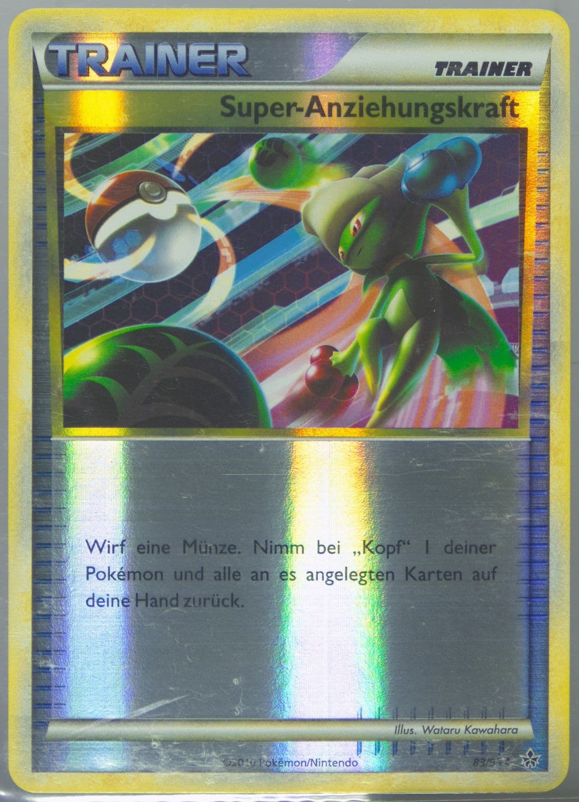 Super-Anziehungskraft-Reverse Foil German (83) 2010 Pokemon Heartgold & Soulsilver Unleashed
