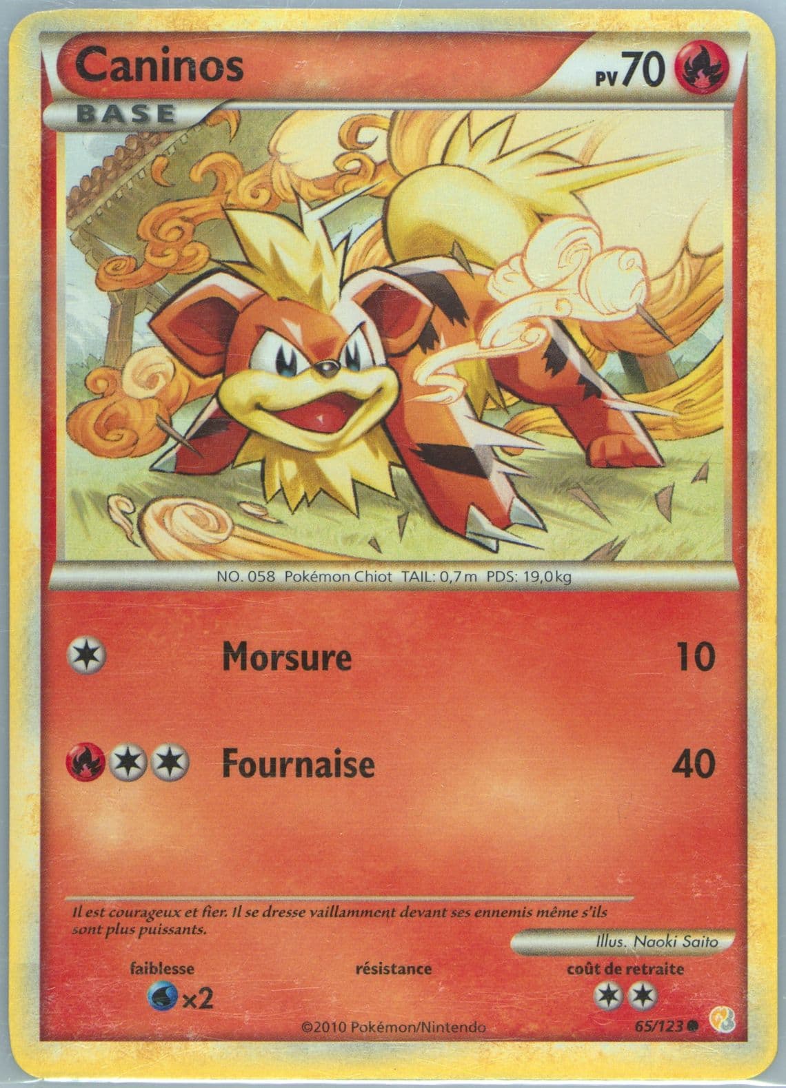 Caninos French (65) 2010 Pokemon Heartgold & Soulsilver