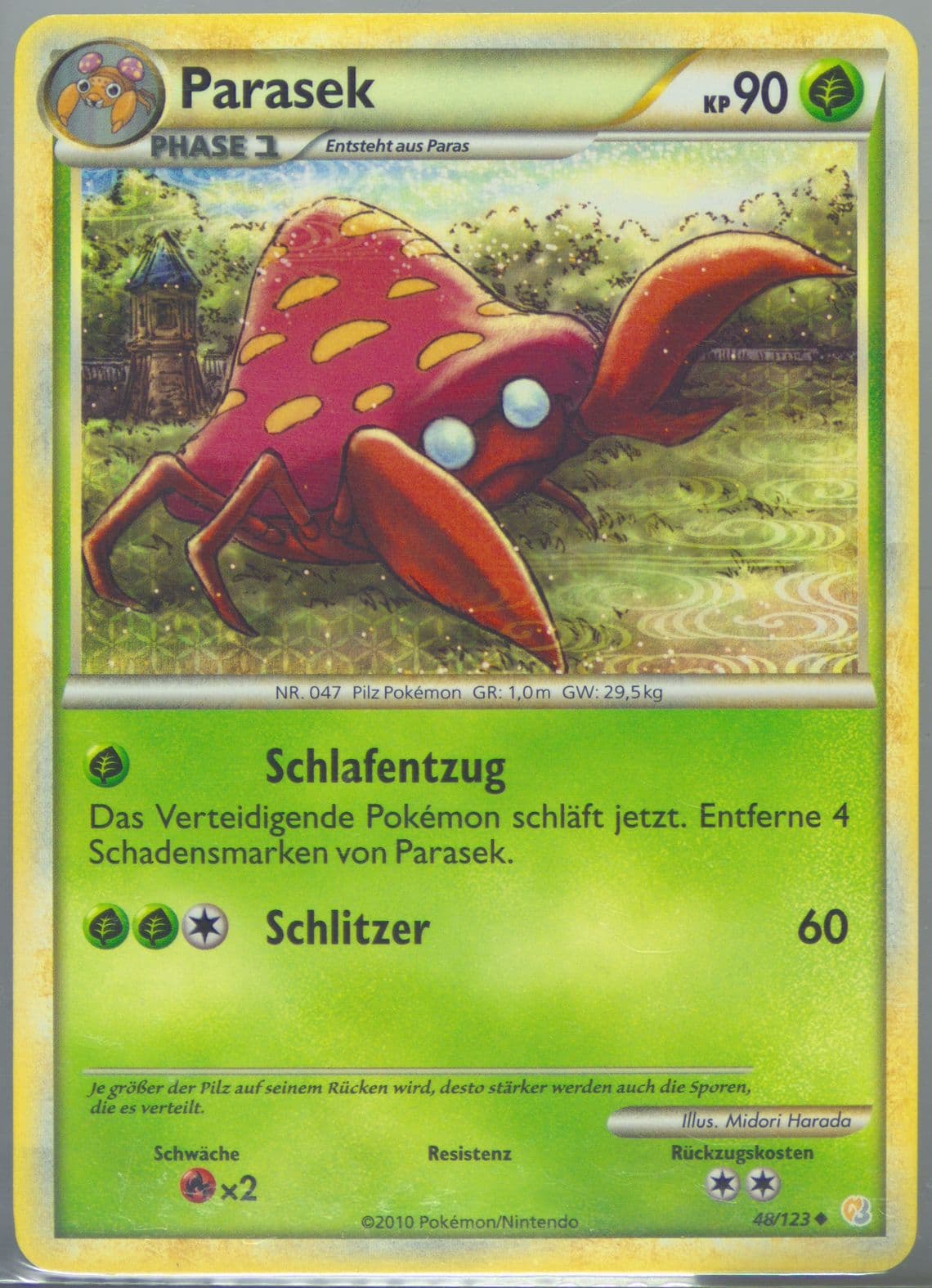 Parasek German (48) 2010 Pokemon Heartgold & Soulsilver