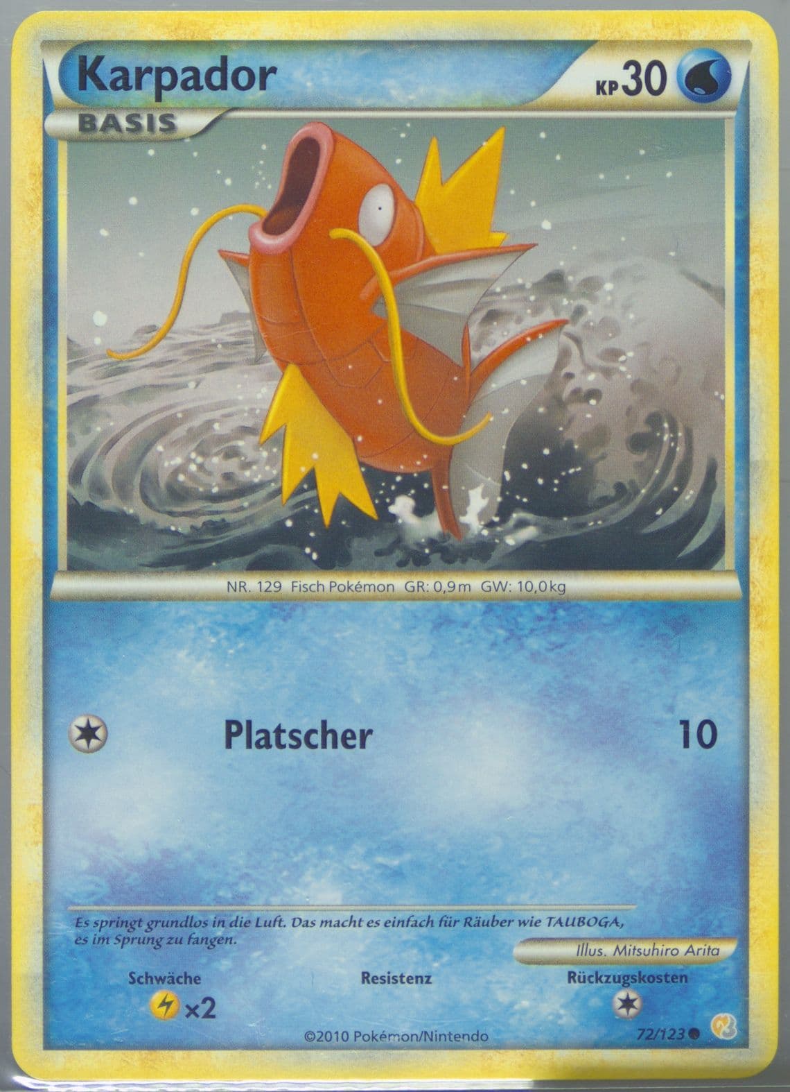 Karpador German (72) 2010 Pokemon Heartgold & Soulsilver