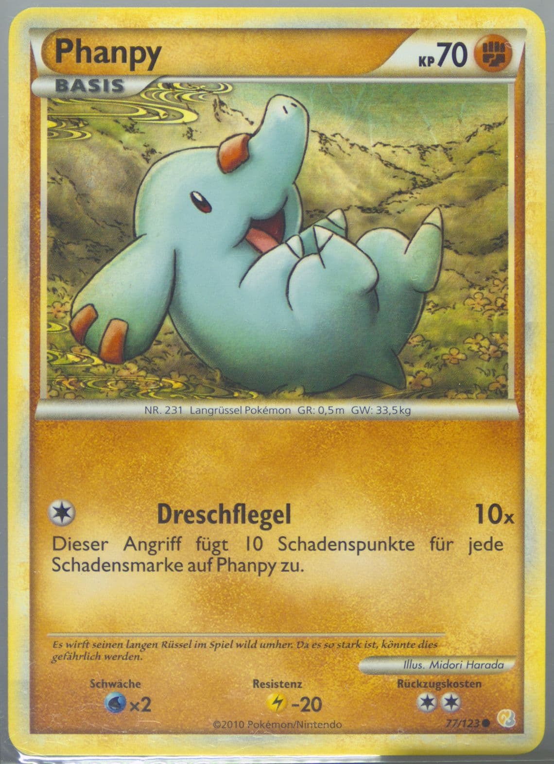 Phanpy German (77) 2010 Pokemon Heartgold & Soulsilver