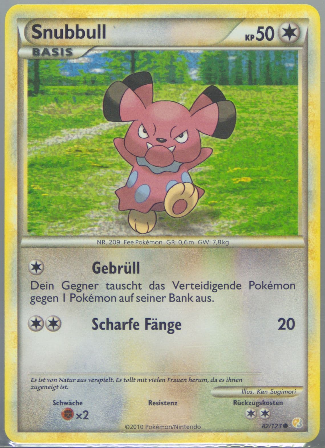 Snubbull German (82) 2010 Pokemon Heartgold & Soulsilver