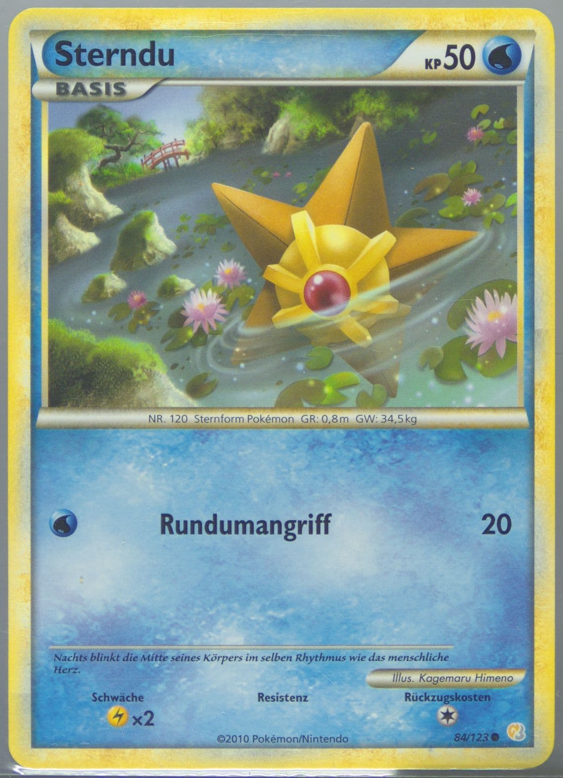 Sterndu German (84) 2010 Pokemon Heartgold & Soulsilver
