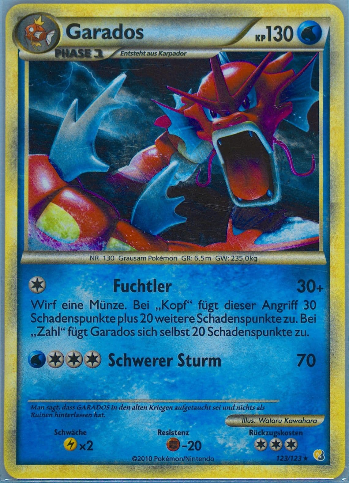 Garados-Holo German (123) 2010 Pokemon Heartgold & Soulsilver