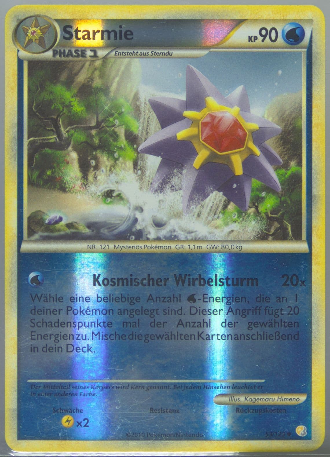 Starmie-Reverse Foil German (53) 2010 Pokemon Heartgold & Soulsilver