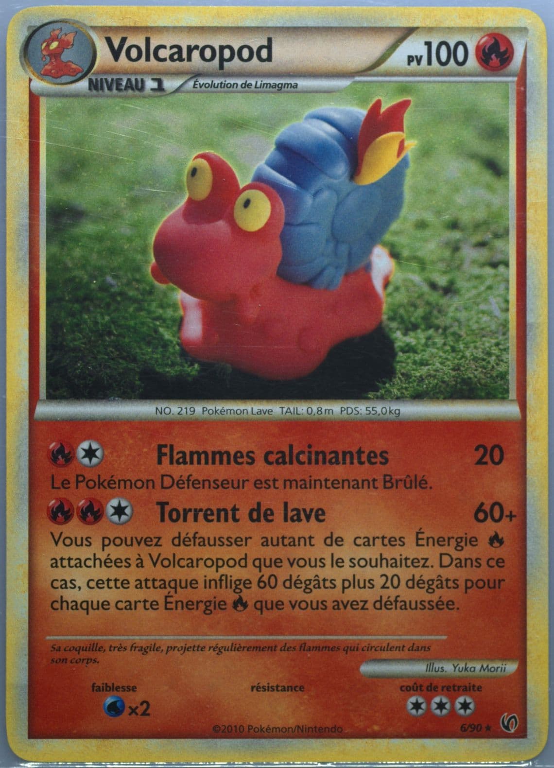 Volcaropod-Holo French (6) 2010 Pokemon Heartgold & Soulsilver Undaunted