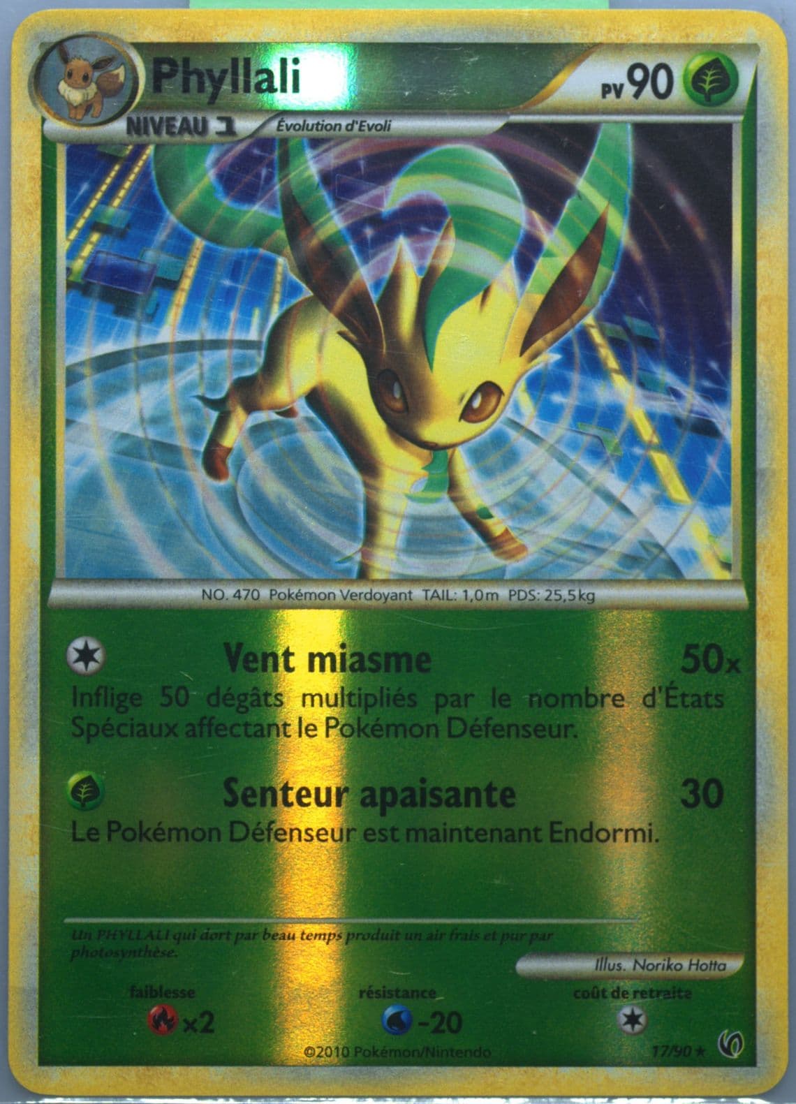 Phyllali-Reverse Foil French (17) 2010 Pokemon Heartgold & Soulsilver Undaunted