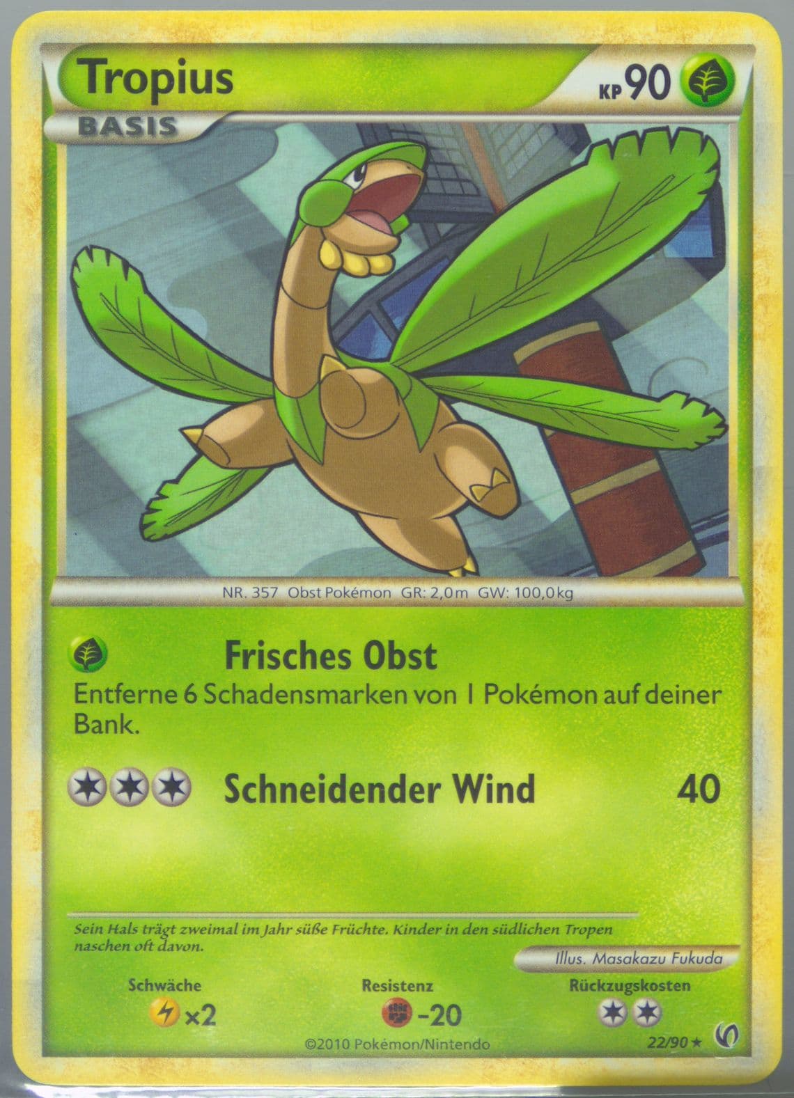 Tropius German (22) 2010 Pokemon Heartgold & Soulsilver Undaunted
