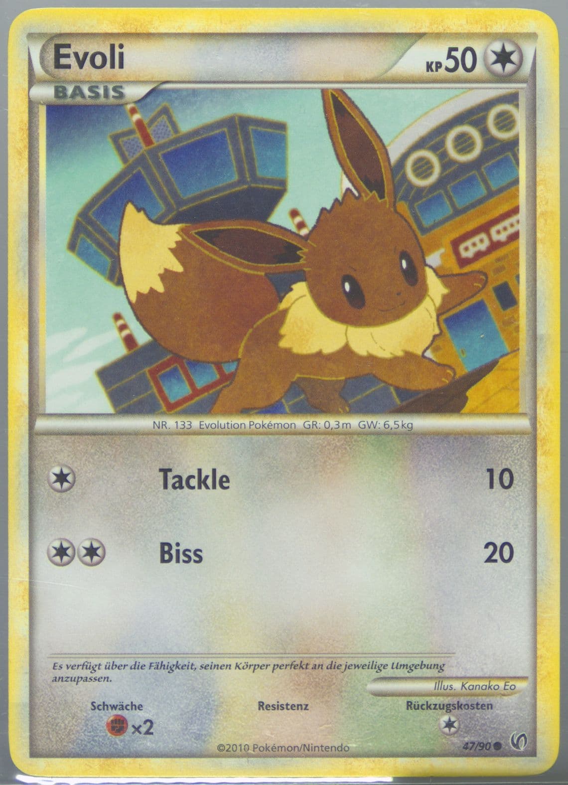 Evoli German (47) 2010 Pokemon Heartgold & Soulsilver Undaunted