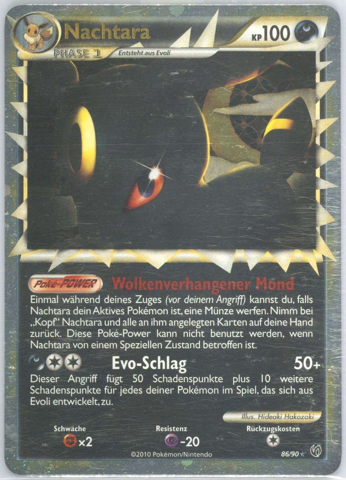 Nachtara-Holo German (86) 2010 Pokemon Heartgold & Soulsilver Undaunted