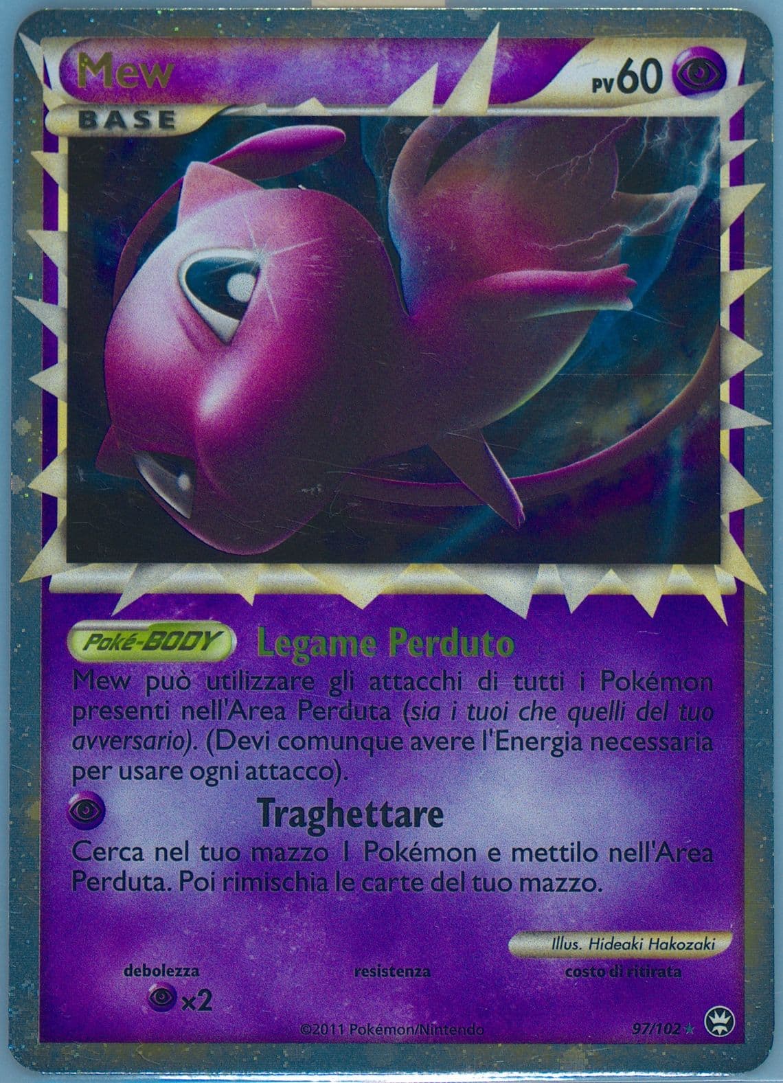 Mew-Holo (97) 2011 Pokemon Italian Heartgold & Soulsilver Triumphant