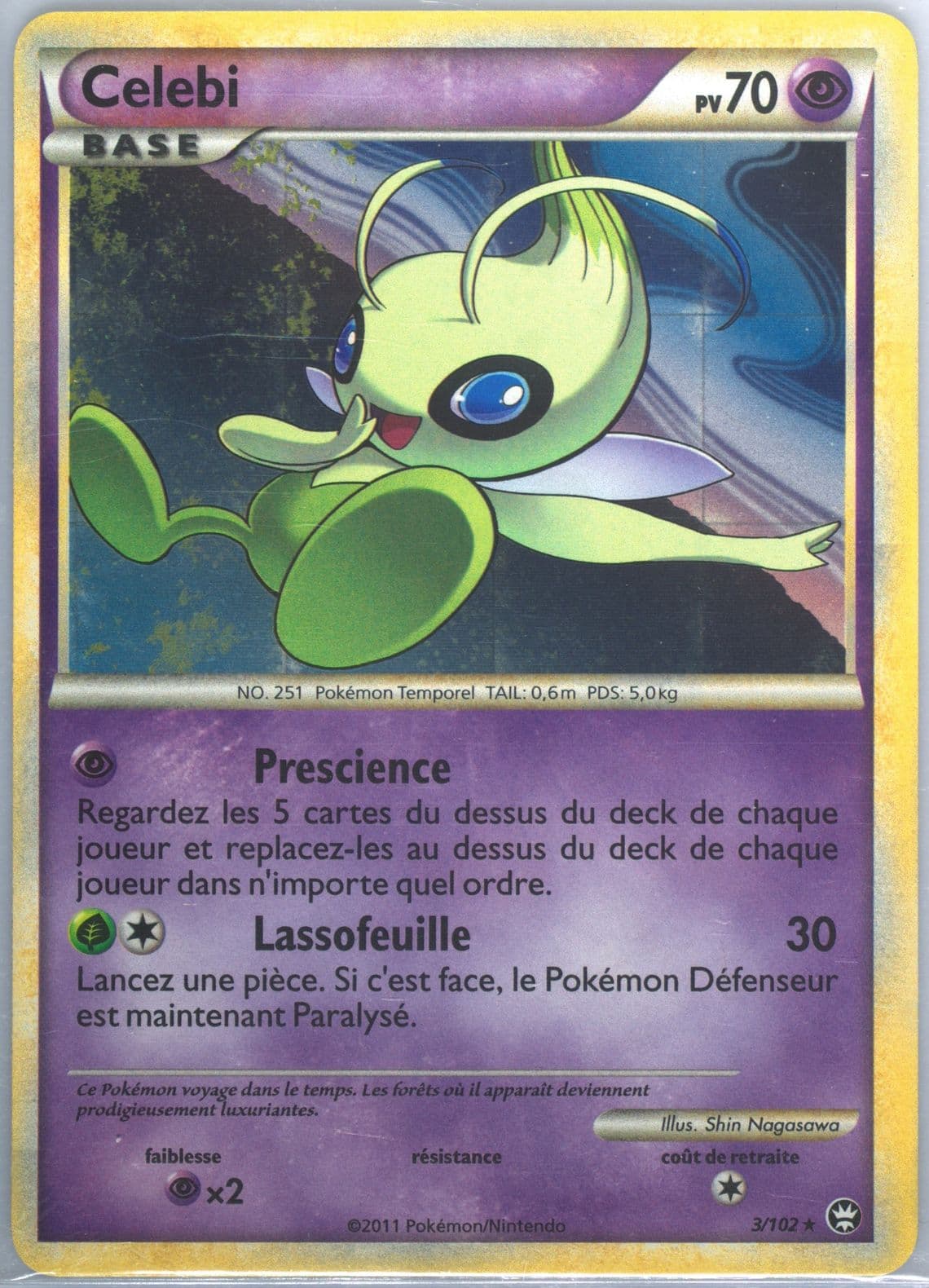 Celebi-Holo (3) 2011 Pokemon French Heartgold & Soulsilver Triumphant